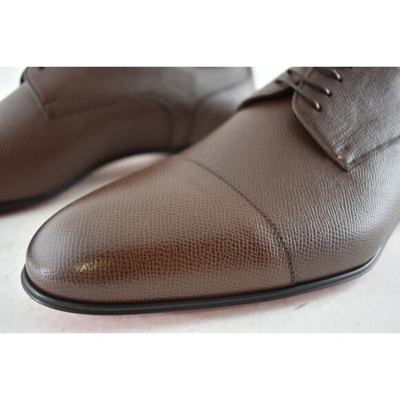 Christian Louboutin Surcity Flat Brown Leather Dress Oxford Derby Loafer 45 12 main image 11